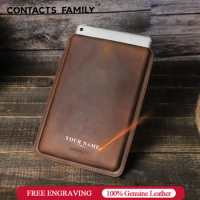 Contact's Family Cow Leather Sleeve Case for iPad Mini 6 8.3 inch 2021 Cover for iPad mini 5 4 3 2 1 iPad Mini 6th Generation