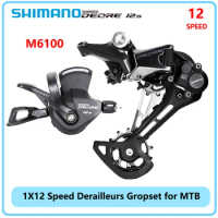 Original SHIMANO Deore M6100 1X12 Speed Derailleurs MTB Bike Gropset SL-M6100 Shifter RD-M6100-SGS Rear Derailleur Bicycle Parts