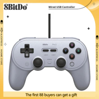8BitDo Pro 2 Wired gamepad For Nintendo Switch Win10 Raspberry Pi Wired USB Controller