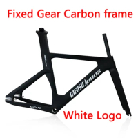Newest 700C Fixed Gear Track Racing Bicycle Frame Full Carbon Fibre Bicycle Frame Carbon With Handlebar Fork Seatpost
