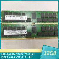 1Pcs MTA36ASF4G72PZ-2G9EUG For MT RAM 32G 32GB DDR4 2RX4 2933 ECC REG Server Memory