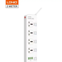DIjualLDNIO SC4408 Power Strip Extension Stop Kontak 4 Socket 4 USB 2 Meter - SC4408Terlaris