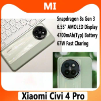 Original Xiaomi Civi 4 Pro 5G Smartphone 6.55″ AMOLED 120Hz Screen 67W 4700mAh 50MP Leica Triple Camera Xiaomi HyperOS