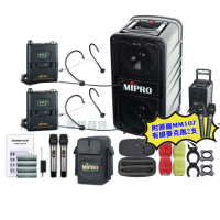 【MIPRO】MIPRO MA-929 雙頻5GHz無線喊話器擴音機 教學廣播攜帶方便 搭配頭戴麥克風*2(加碼超多贈品)