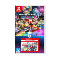 【Nintendo 任天堂】NS Switch 瑪利歐賽車 8 豪華版 + 新增賽道通行證擴充票 中文版(台灣公司貨)