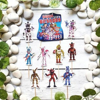 satu set cake topper hiasan kue ulang tahun karakter five nights at Freddy's FNAF