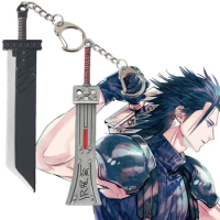 anime cosplay FINAL FANTASY pendant keychain figure Zack Fair Cloud Strife weapon sword keyring prop jewelry fans gifts