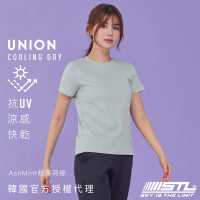 【STL】現貨 抗UV 防曬 涼感 韓國瑜伽 女 運動機能短袖上衣 T恤 UnionCoolingDry(薄荷粉綠AshMint)