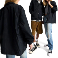 【CONVERSE】Converse Andover Coaches Jacket 男款 女款 黑色 運動 外套 10026563-A05