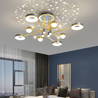客廳吊燈2022年新款輕奢客廳主燈飾北歐現代簡約組合全屋燈具套餐