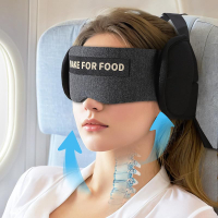 Travel Pillows for Airplanes Plane Pillow with Eye Mask for Long Flights Sleeping 360 °   Support Ai