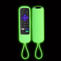 Suitable for TCL Roku 3600R/3900/Voice RCAL7R TV Remote Control Cover Soft Silicone Folding Antislip Case Fluorescence Washable