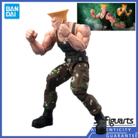 [In stock] Bandai S.H.Figuarts SHF 16CM Street Fighter(SF)6 Guile ACTION FIGURE Broomstick Figure Model Toys Gifts Men