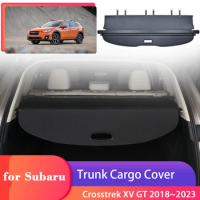 Car Trunk Cargo Cover for Subaru Crosstrek XV GT 2018~2023 Luggage Storage Security Shield Curtain Partition Privacy Accessories