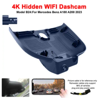 For Mercedes Benz A180 A200 2023 Front and Rear 4K Dash Cam for Car Camera Recorder Dashcam WIFI Car Dvr Recording Devices