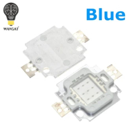 1AEAK 10PCS 0W LED chip Integrated Blue High power 10w LED Beads 10W Green Led chip 450-540lm 10W led Chips