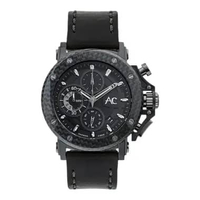 Jam Tangan Pria Alexandre Christie Chronograph AC 9205 MC LEPBA(GL) Carbon Edition Black Dial Black 