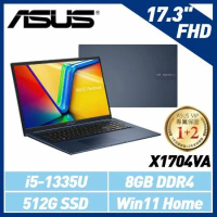 【13代處理器】ASUS X1704VA-0021B1335U 17.3吋筆電 (i5-1335U/8G)