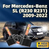 Car Led Headlights D1S 50000LM High Power Bulbs For Mercedes-Benz SL R230 R231 2009 2010 2011 2012 2013 2014 2015 2016 2017-2022