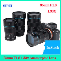 SIRUI 35mm F1.8 1.33x M4/3 Anamorphic Lens For Mirrorless Camera for M43 For Sony E For Canon RF Mount