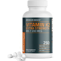 Bronson Vitamin K2 MK-7 200mcg Extra Strength 60 Vegetarian Tablets