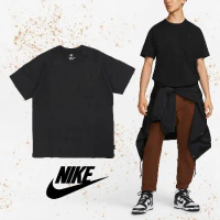 Nike 短袖上衣 NSW Premium Essentials 黑 短T 寬鬆 休閒 重磅 DQ9296-010