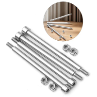 4Pcs Hardened Steel Hinge Pins with Nuts Compatibles with Remote Control Car