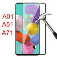 9d Full GlueTempered Glass for Samsung A51 A71 A01 Protective Glas Safety Film Screen Protector on Galaxy A 51 71 01 Phone Cover