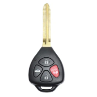 Keyecu 4 Buttons Remote Car Key Shell Case for Toyota Camry Avalon Corolla Verza Scion FR-S 2007 2008 2009 2010 2011 2012 2013