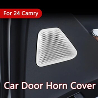 Car Door Audio Speaker Cover Stainless Steel Door Sound Stereo Speaker Covers Trim Fits For Toyota Camry 2024 Interior Accessory