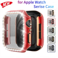 Diamond Case for Apple Watch 9 8 7 45mm 41mm Replacement Case IWatch 6 5 4 3 SE 44mm 42mm 40mm 38mm Anti-drop Protection Case