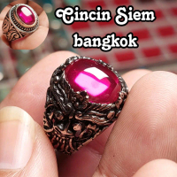 Cincin batu merah siam bangkok cincin akik pria wanita terlaris