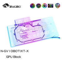 Bykski N-GV1080TIXT-X, Full Cover GPU Water Block For GIGABYTE AORUS GTX 1080 Ti Graphics Card,VGA Watercooler