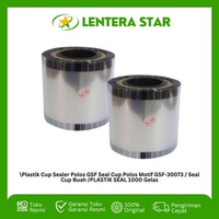 Plastik Cup Sealer Polos GSF Seal Cup Polos Motif GSF-30073 / Seal Cup Buah /PLASTIK SEAL 1000 Gelas