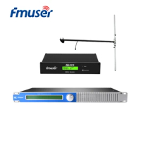 FMUSER 50W FM Broadcast Transmitter+DP100 Antenna+Cable Set With Digital RDS Encoder Radio Data System Encoder For FM Radio Stat