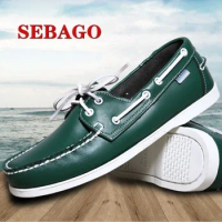 Best Selling Male Boat Shoes Good Quality Flats Shoes For Men Handmade Casual Shoes Man Fashion Walking Shoes Mens