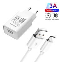 18W USB C Charger QC 3.0 Phone Charger For Xiaomi Mi 11 10 9 T Note 10 Lite Redmi Note 9T 8T 10 9 8 Pro Max Type-c USB C Cables