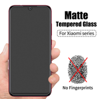 Matte กระจกนิรภัย Xiao Mi 11T Pro สีแดง Mi หมายเหตุ11S 10S 9S 8A 7 5 Pro Max 9T 9C 9A Plus Poco F3 F4 X4 GT M3 F2 NFC Mi 11 Lite Mi 10T 9T K20 K50 Pro PocoPhone F1ป้องกันหน้าจอ
