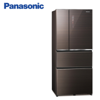 Panasonic 國際牌610公升一級能效玻璃四門變頻冰箱(曜石棕)-NR-D611XGS-T