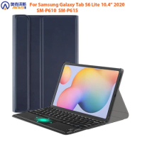 Touch Pad Keyboard Case for Samsung Galaxy Tab S6 Lite 2020,SM P610 P615 10.4Stand Leather Cover with Wireless Mousepad Keyboard
