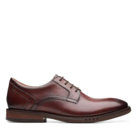 【Clarks】男鞋 Un Hugh Lace 寬楦設計經典優躍德比鞋 皮鞋 紳士鞋(CLM68323D)