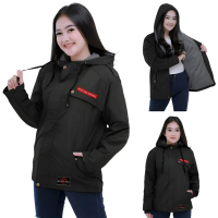 JAKET PARASUT PARKA WANITA SEMI PARKA CEWEK BLAZER WATERPROOF ORIGINAL RED FLAGS