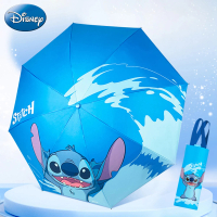 【Disney 迪士尼】史迪奇三折黑膠晴雨傘摺疊傘(防曬傘 陽傘)