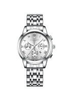 FNGEEN นาฬิกาข้อมือสุภาพบุรุษสายสแตนเลส Decoration Design Luxury Watches Fashion รุ่น FN4006 Silver