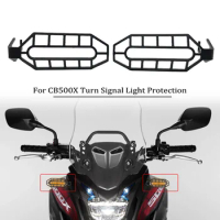 2pcs Motorcycle Front Rear Turn Signal Light Protection Shield Guard Cover Fit For Honda CB500X CB500F CB400X CB400F 2019-2021