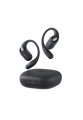 Shokz OpenFit 2 - Headphone Bluetooth Terbuka, Hitam & Beige, 17.3mm DualBoost™ Technology, IP55, 48 Jam Bateri