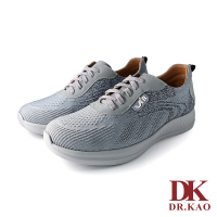 【DK 高博士】流線綁帶空氣休閒鞋男款 88-2995-69 灰色