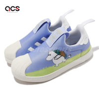 adidas X Moomin Superstar 360 C 童鞋 聯名 嚕嚕米 中童 藍 無鞋帶 愛迪達 ID6649