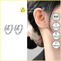 [BH TRỌN ĐỜI] Khuyên Bạc 925 Hanada Đinh Đính Đá Nhí , Bông Tai  Đính Đá Cá Tính Đeo Hàng Ngày, K