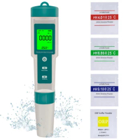 Digital PH Meter 7 In 1 PH/ORP/EC/TEMP/SALT/S.G/TDS Water Quality Tester High Precision Water Purity Tester for Drinking Water